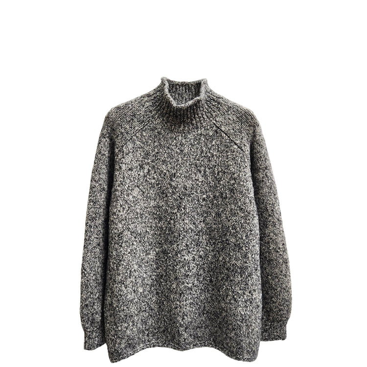 COOHEM  / SILK MOHAIR MELANGE KNIT PULLOVER