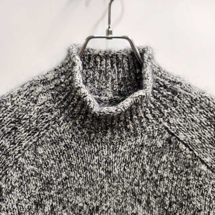 COOHEM  / SILK MOHAIR MELANGE KNIT PULLOVER