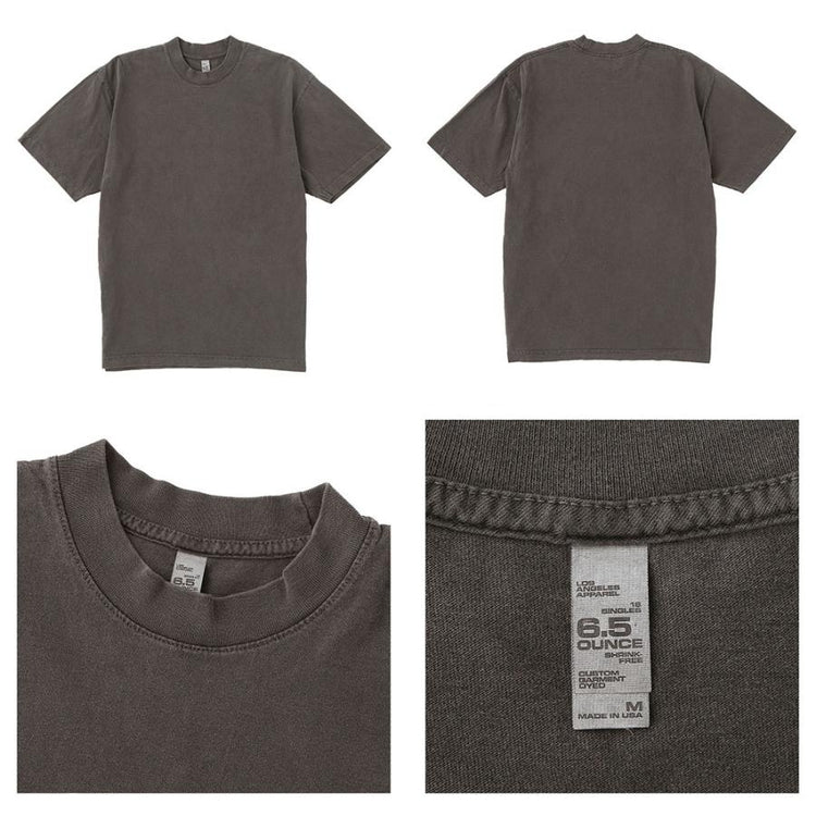 Los Angeles Apparel/ S/S Garment Dye Crew Neck Tee 6.5oz – CASDAY / キャスデイ