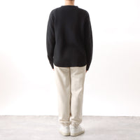 M-SIC/ Raghetto Rib Henley Neck Pullover Cut and Sew Knit Up 