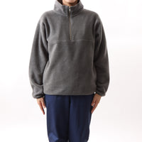 M-SIC/ Oversized Recycled Polyester Eco Fleece Half Zip Pullover Unisex 