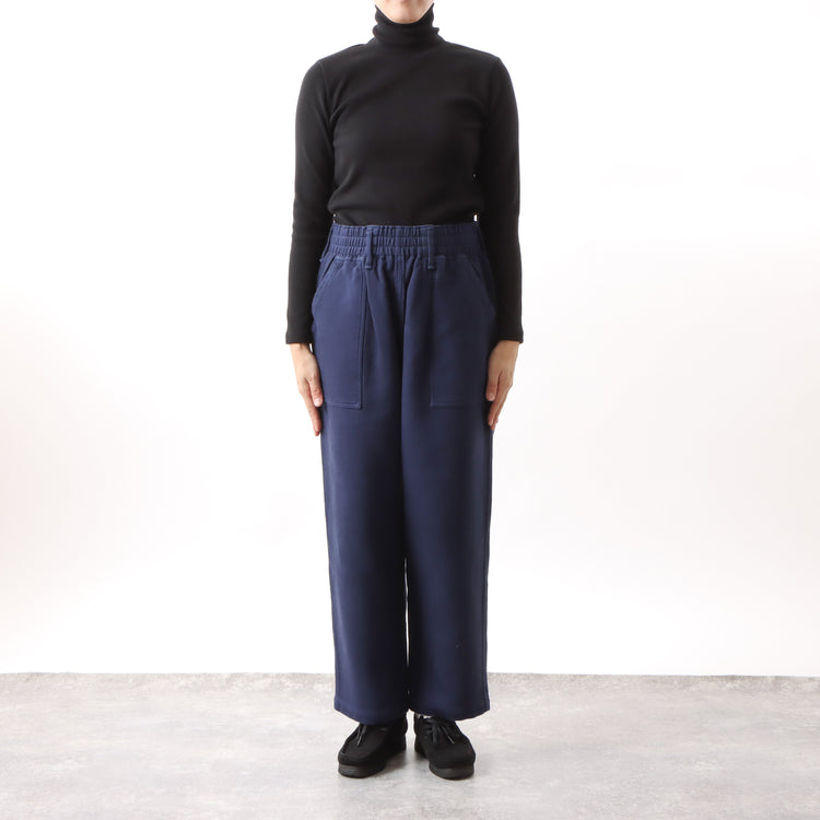 M-SIC/ Heavy Teleco Rib Turtleneck Pullover Cut and Sew 