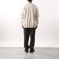 BAMME/ Fleece-lined sweatshirt oversized cardigan, unisex 