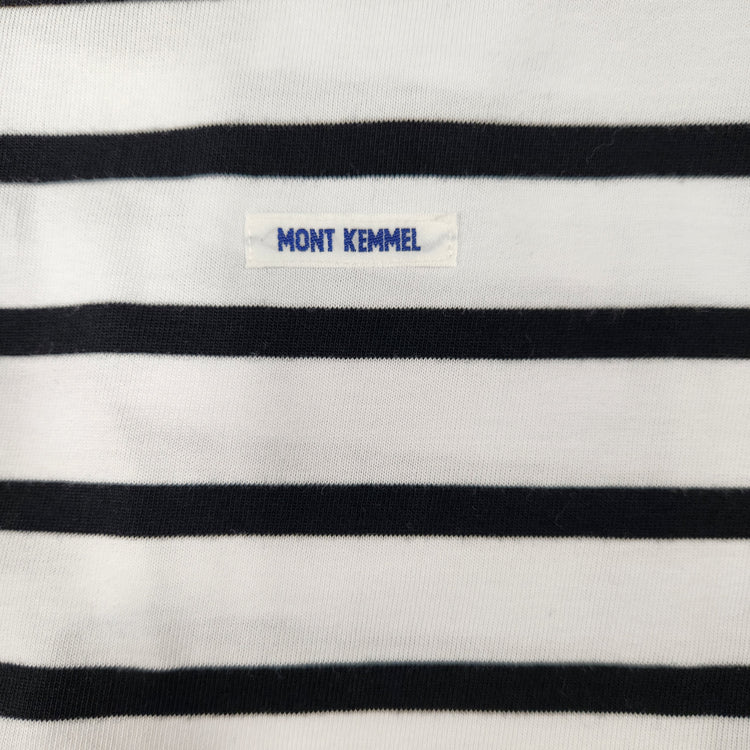 MONT KEMMEL/  パネルボーダー半袖バスクTシャツ