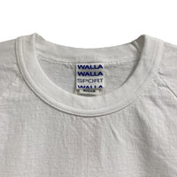 WALLA WALLA SPORT/　3/4 BASEBALL TEE SOLID WHITE