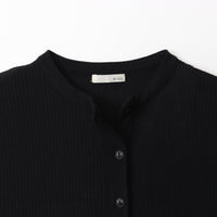 M-SIC/ Raghetto Rib Henley Neck Pullover Cut and Sew Knit Up 