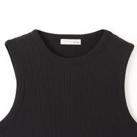 M-SIC/ Eyelet terry American sleeve tank top 