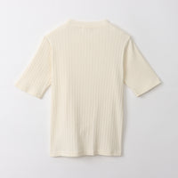 M-SIC/ Eyelet terry short sleeve pullover 