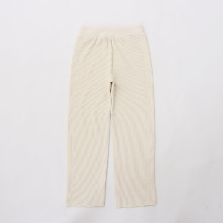 M-SIC/ Raghetto Rib Easy Straight Pants Knit Up 