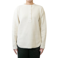 M-SIC/ Raghetto Rib Henley Neck Pullover Cut and Sew Knit Up 