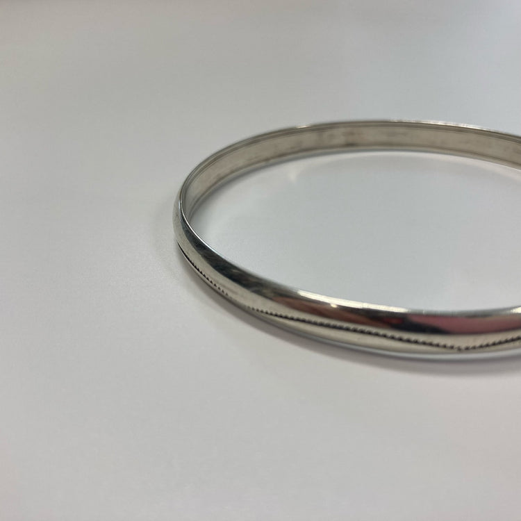 FIRST AMERICAN TRADERS/Sterling Silver Bangle OD